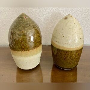 Rustic Ceramic Salt and Pepper Shakers